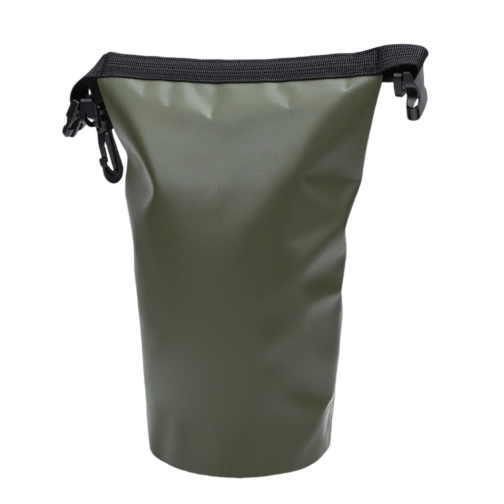 Bolsa de Armazenamento Externa de Nylon Bolsa de Acampamento para Mochila de Caminhada Mochilão Portátil Leve Capacidade de 2L Verde