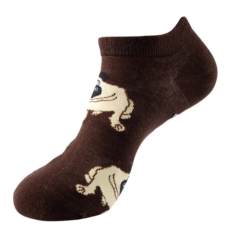 Herren Frühling Sommer Modetrend Ölgemälde Flacher Ausschnitt Kurze Bootssocken