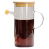 500/800ml Cooking Seasoning Bottle Dispenser Glass Olive Oil Sauce Vinegar Pot Bottles with Handle Lid Kitchen Cooking Container