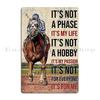 Horseback Riding Quote Gift Metal Plaque Printed Party Wall Decor Party Cinema Tin Sign Poster