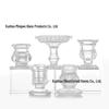 European Style Glass Candlestick: Romantic Living Room Decoration & Scented Transparent Ornament