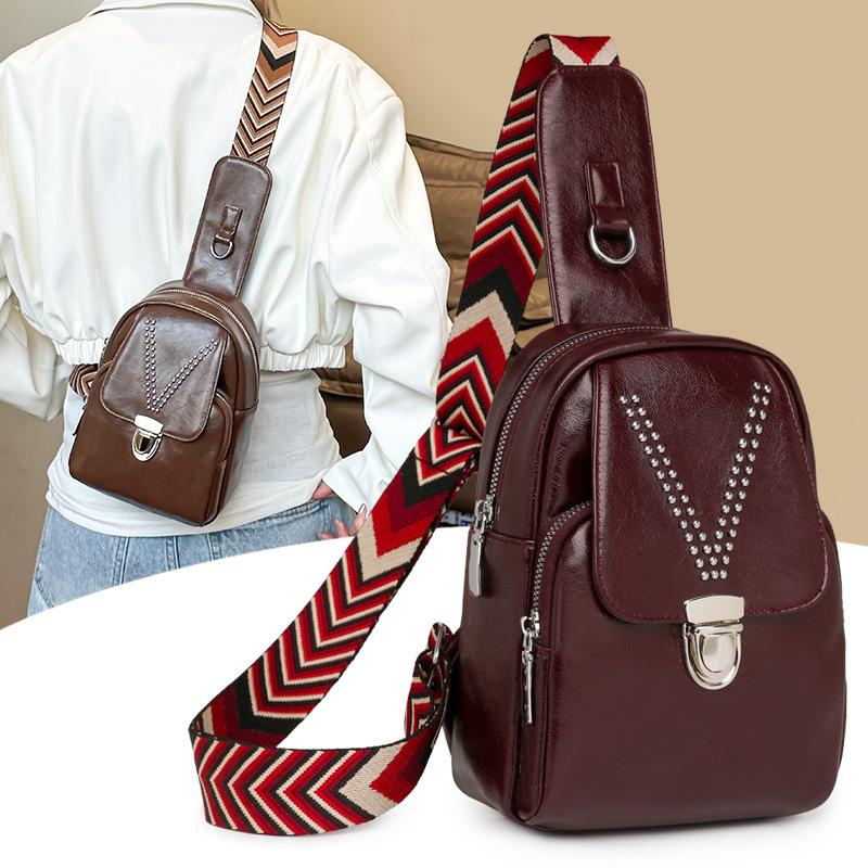 Women's Crossbody Bag Shoulder Bag Water-repellent PU Chest Bag