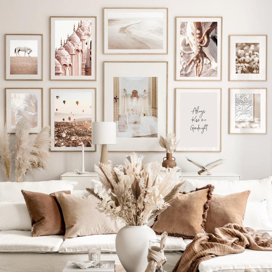 

Дворец, спокойные волны, пустыня, лошадь, кораллы, ракушки, настенные художественные принты, картина на холсте, скандинавский постер, Декор, фотографии для гостиной