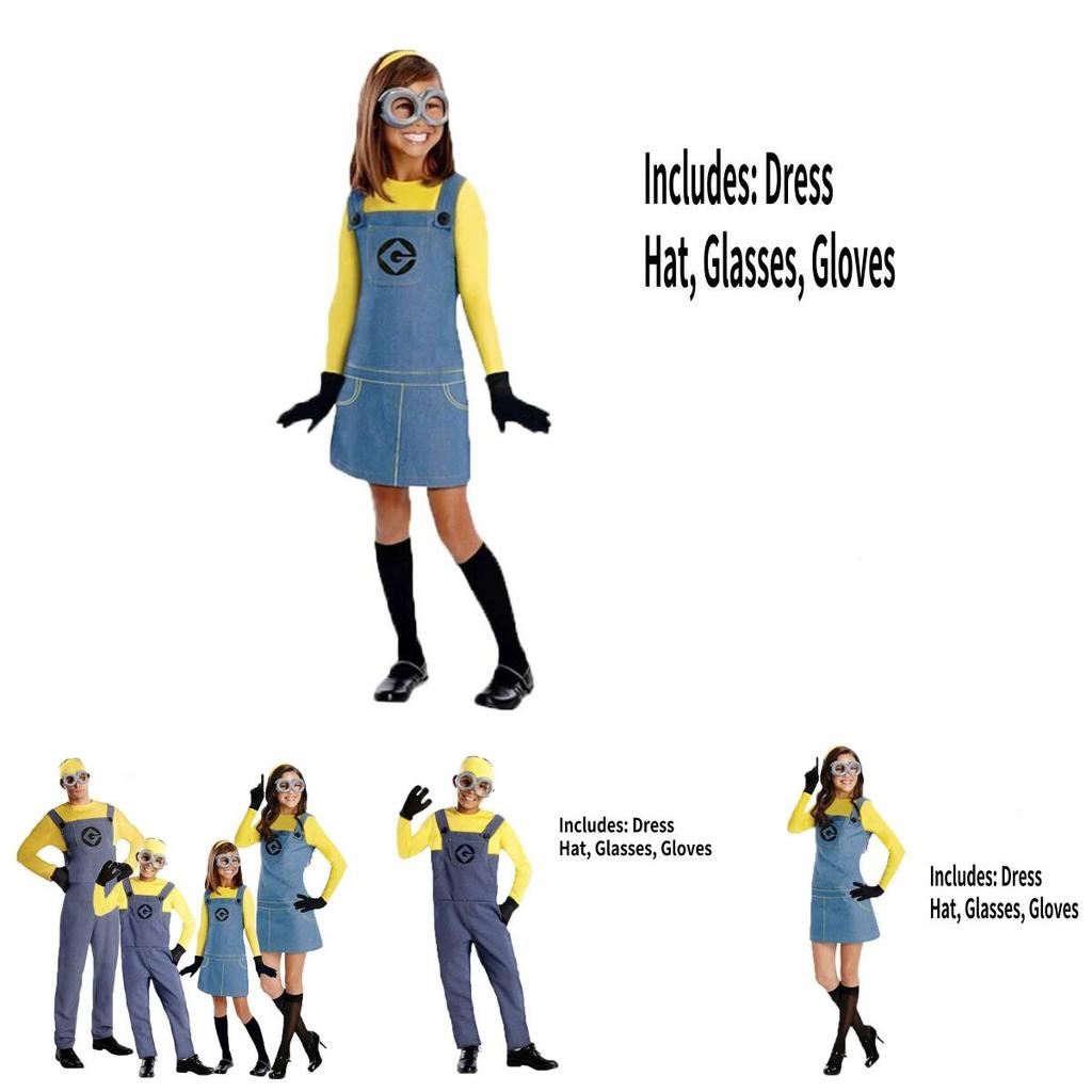 Despicable Me Minions Gru Cosplay Costume Family Matching Sewn Craftsmanship For Role Play Collectors