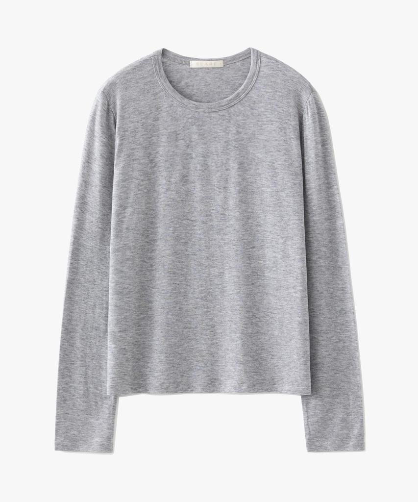 SUARE WOMEN Daily Wool Tencel Long Sleeve Melange