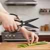 Heavy-Duty Chicken Bones Scissor Black Barbecue Scissors Kitchen Shear  for Food-Cutting