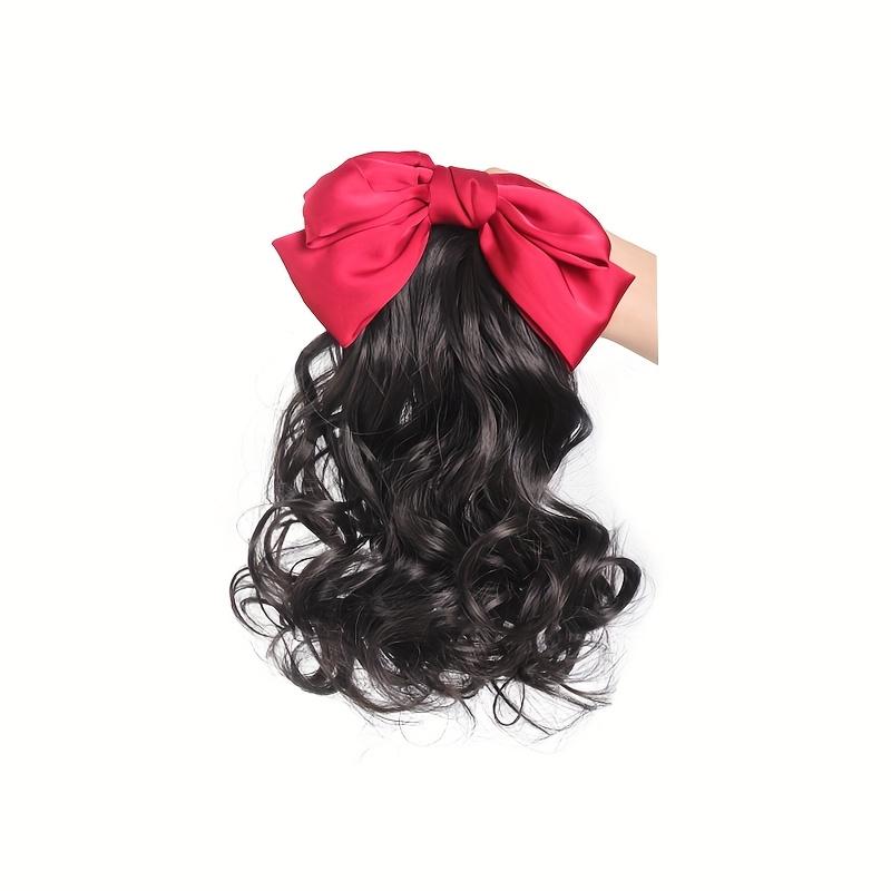 Synthetic Retro Ponytail with Comb Europen Princess Curly Puff Ponytail Clip in Hair Tail Natural False Hair Extension