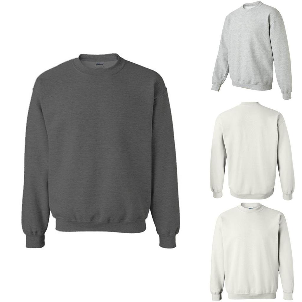 Classic Gildan Heavy Adult Crew Neck Plain Pullover Sweatshirt For Stylish And Comfortable Workwear