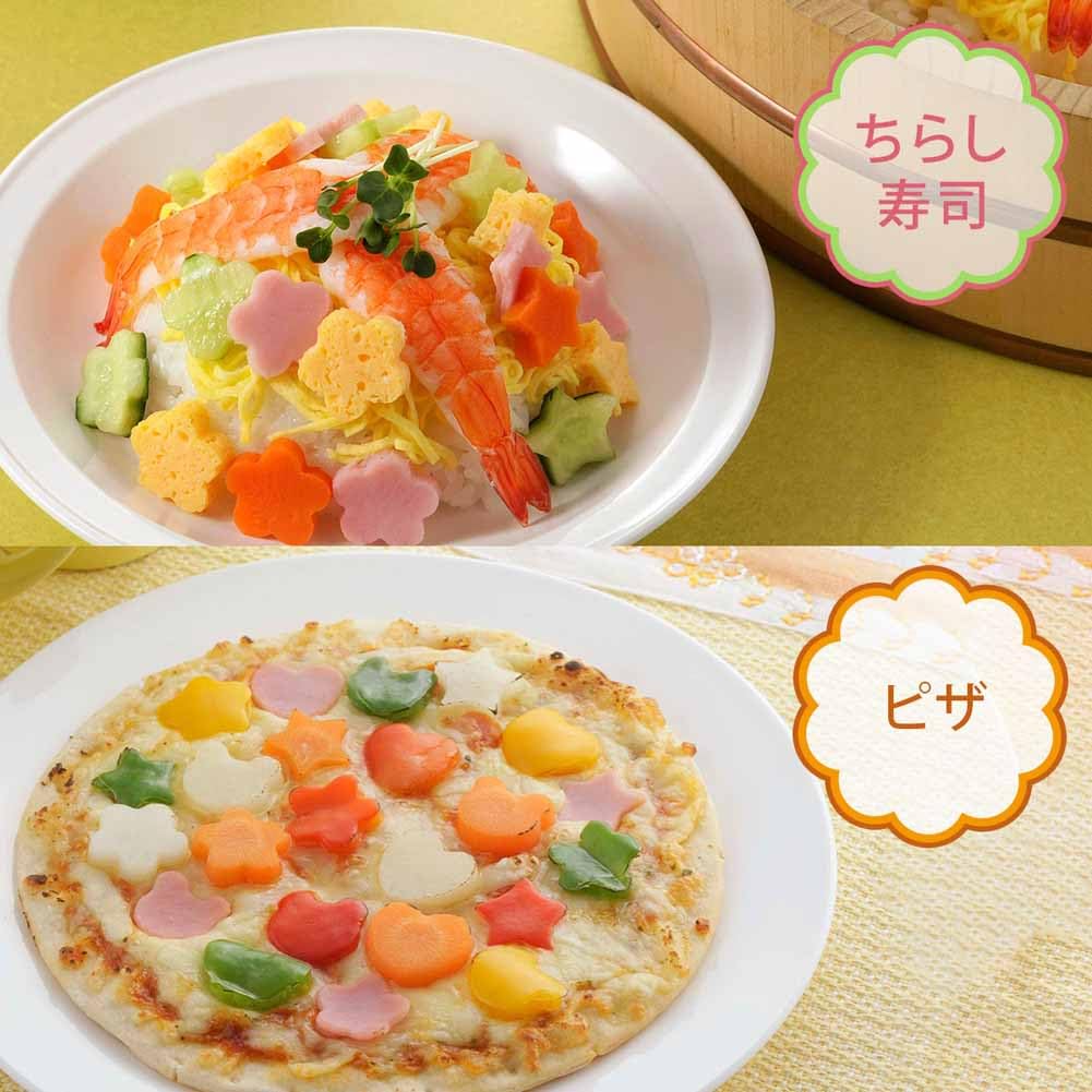 Shimomura Kihan Cutter Set in Comfortable for Perfect for Lunch and Making Cute and Heart Perfect for and Product 41331 7-Piece [Made Japan] Hands,