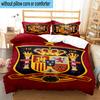 3PCS Spain Football Crest 3pcs Bedding,Including 3PCS Duvet Cover And 2pcs Pillowcases Perfect for Christmas,Ideal for Bedroom, Dormitory