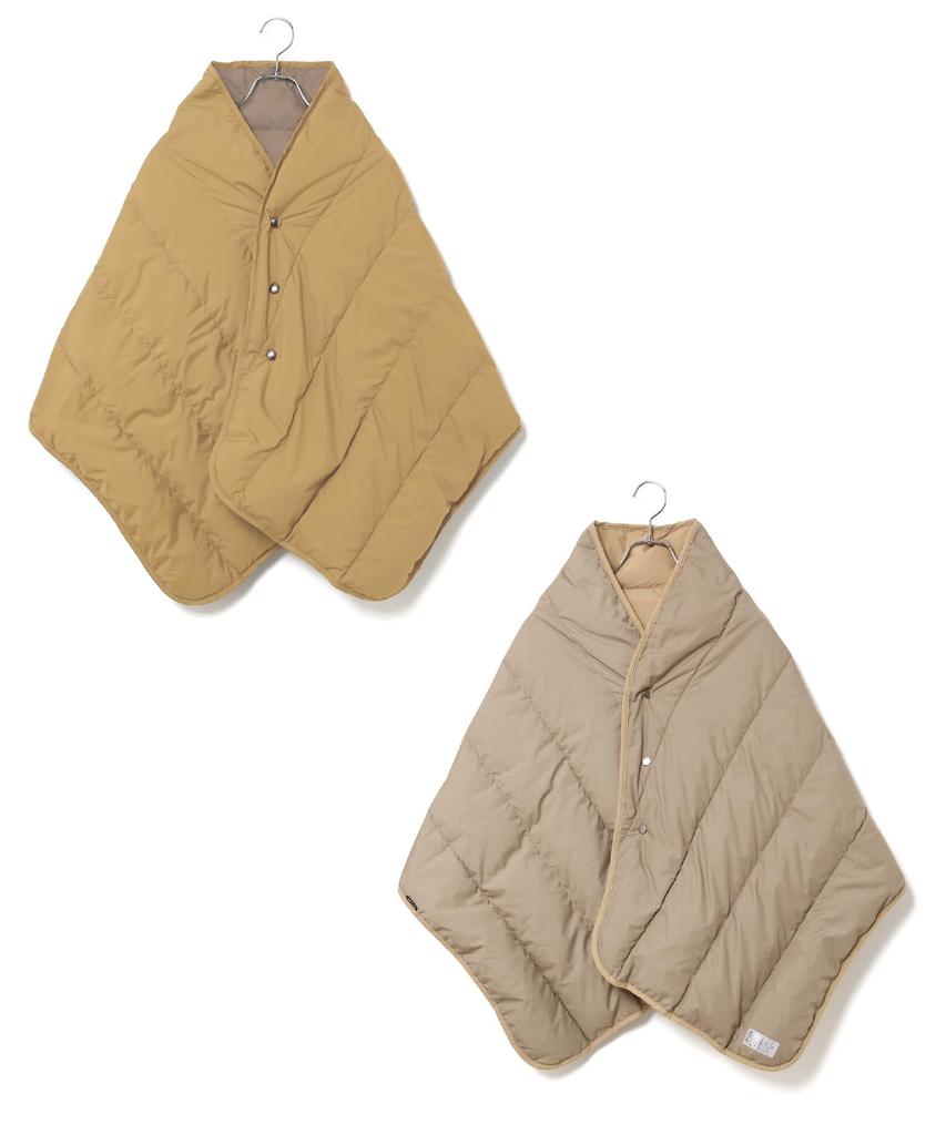 LOPE Women's Reversible Quilted Down Cape (GGJ61210, Beige, Size 27) from the LOFT LABO series