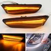 For Nissan Skyline 350GT Infiniti G35 2D Coupe Replace 2002-2007 Amber LED Fender Side Marker Lamp Turn Signal Light