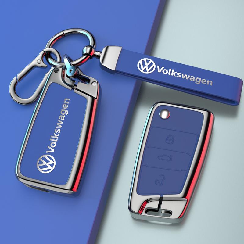 Für VOLKSWAGEN VW für Volkswagen Tiguan VW Golf 7 4 5 Mk4 6 MK7 für Skoda Octavia A7 für Seat Leon Ibiza Altea Metall Auto Schlüsselhülle