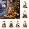 Layered Christmas Tree Ornament Sets 3D Bell Ornament, Winter Scene Clear Decoration with Santa Holiday Home Atmosphere Enhancements Snowman Reindeer