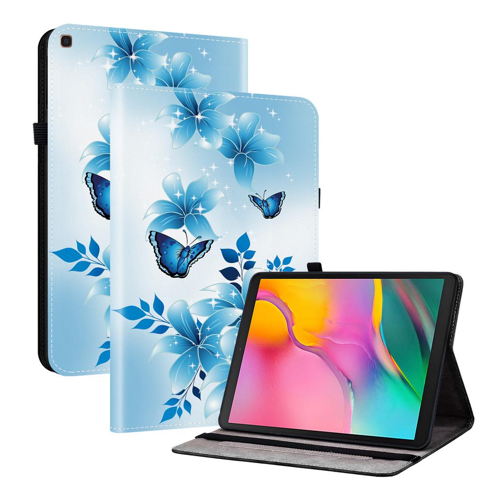 Tablet-Hülle aus PU-Leder für Samsung Galaxy Tab A 10.1 (2019)-11 Stile! Langlebig, mit 2 Ständerfächern, Stifthalter und Kartenfächern, flexibler TPU-Rückseite