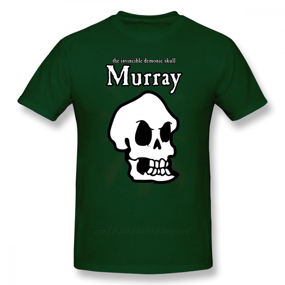 Monkey Island T Shirt Monkey Island Murray The Skull TShirt Beach Cotton Tee Shirt Cute Print Male Short Sleeves Tshirt S
