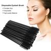 50Pcs Disposable Eyelash Brush Makeup Mascara Wands Extension Applicator Tools Black