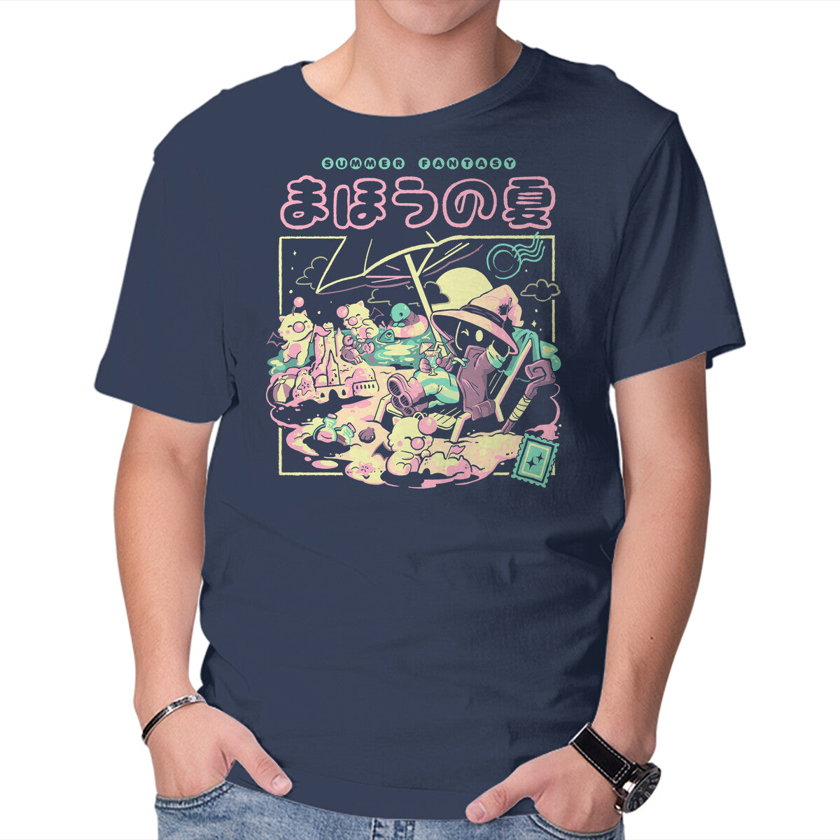 Unisex Crew Neck T-Shirt Summer Fantasy Graphic Short Sleeve Casual Tee M