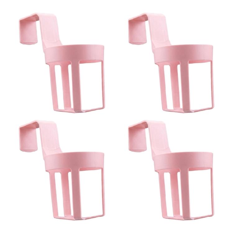 Travel Drink Access Hanging Cup Basket Pack of 4 for Boats Motorhomes and Vehicles, Hook-On Plastic Cup Frame Plus