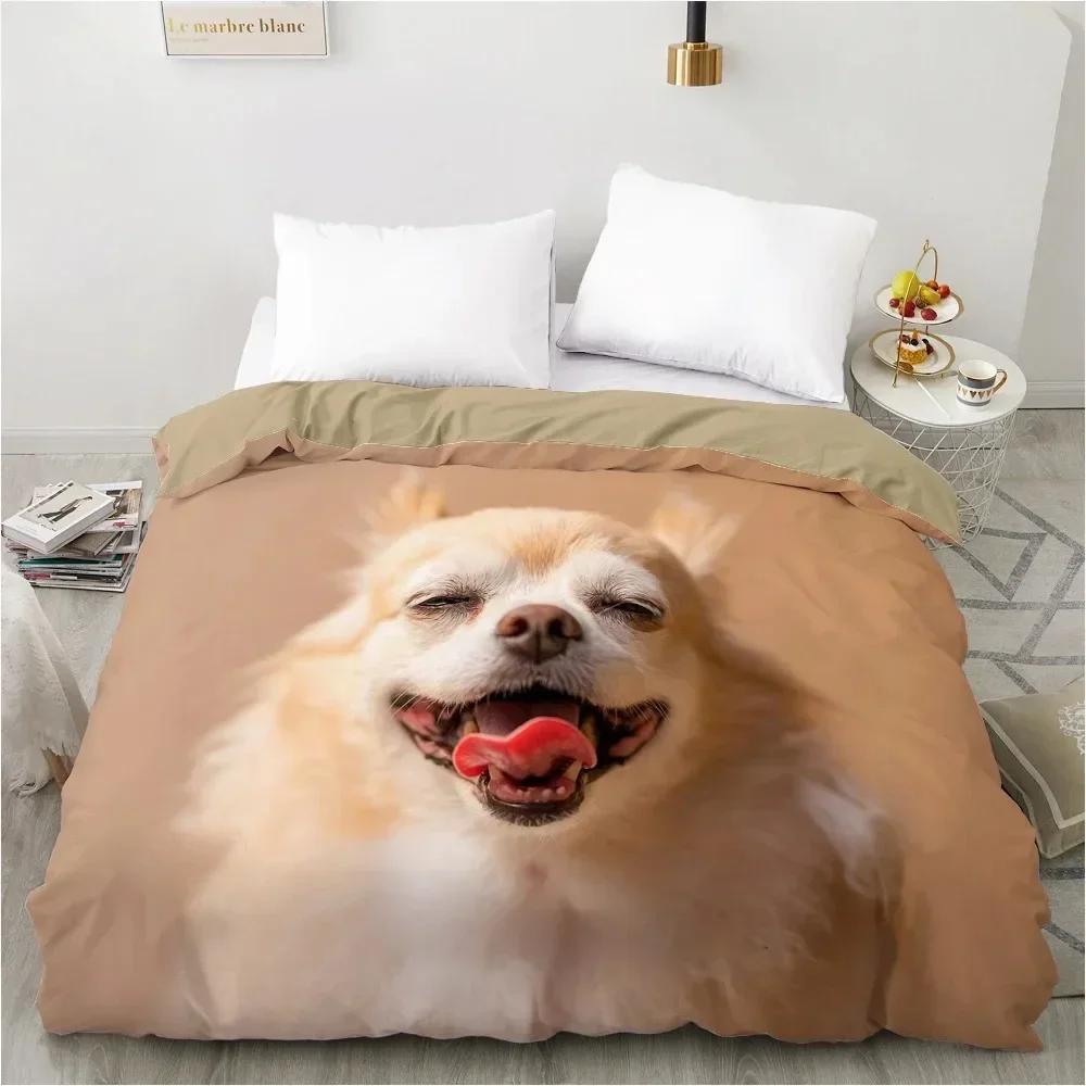 Animal Lie Down Dog Pet Bedding Set Boys Girls Twin Queen Size Duvet Cover Pillowcase Bed Kids Adult Fashion Home Textileextile