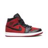 Air Jordan 1 Mid 'Reverse Banned' (Unisex) Gym Red / Black-White Vintage Basketball Shoes 554724 610