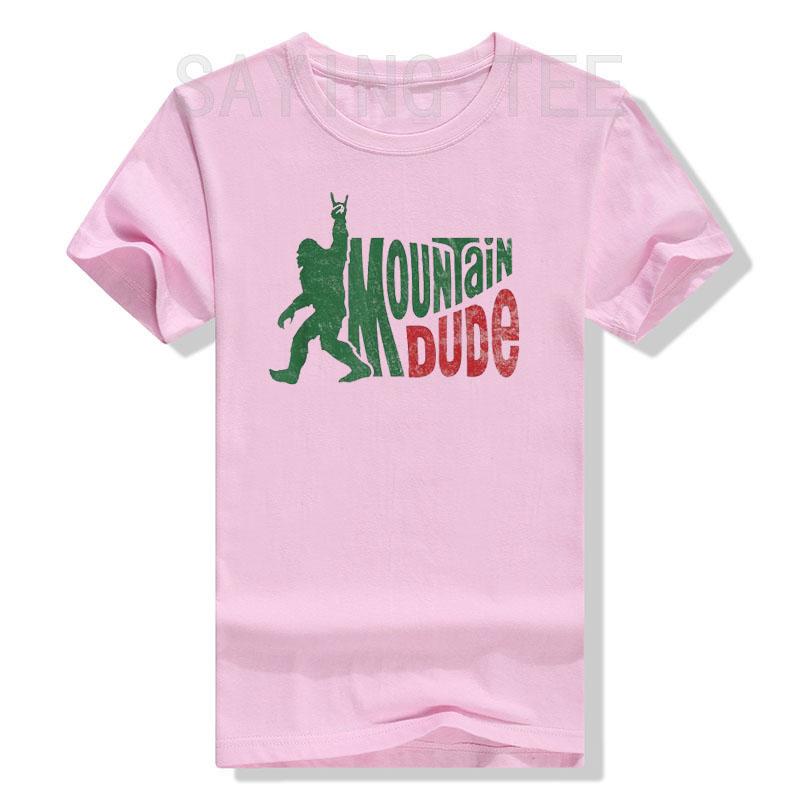 Mountain Dude Funny Bigfoot Sasquatch Hiking Gift T-Shirt Humorous Hiker Camping Lover Graphic Tee Cute Outdoor Camper Clothes