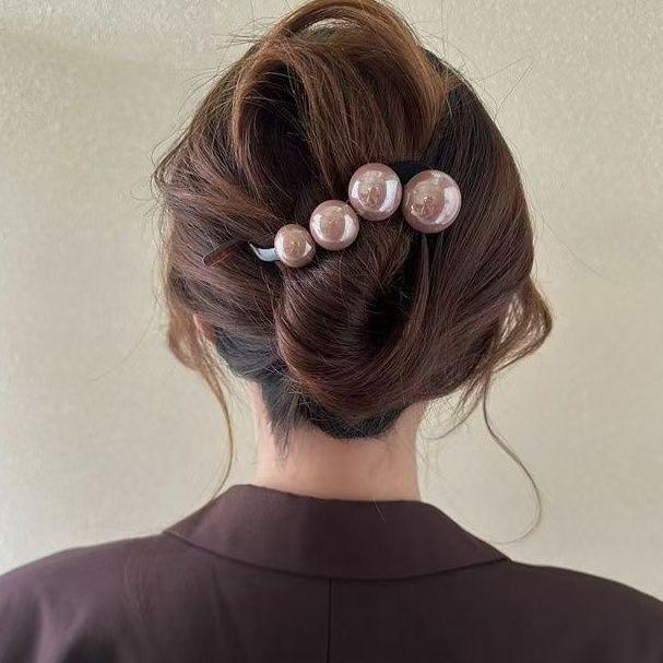 Francouzská retro perlová twist sponka do vlasů—Elegantní jednoslovný styl pro ženy