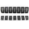 7PCS Car Front Bumper Central Grill Cover Trim Replace Mesh Honeycomb Racing Grilles For Jeep Cherokee