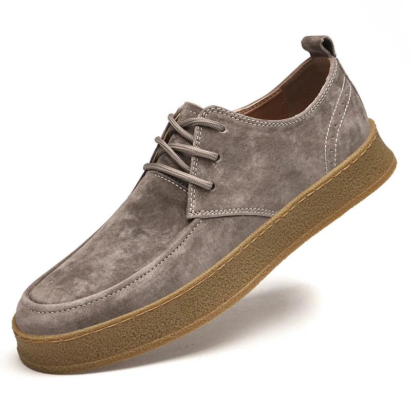 Fashion Handmade Outdoor Hiking Shoes Cow SuedeShoes Design Mens Casual Sneakers Comfortable Driving Shoes Soft Formal Dress Footwear