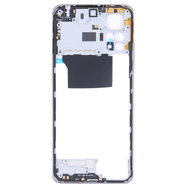 

For Xiaomi Redmi Note 11 Pro 4G (MediaTek) 2201116TG 2201116TI Middle Housing Plate Frame Part (without Logo) Silver