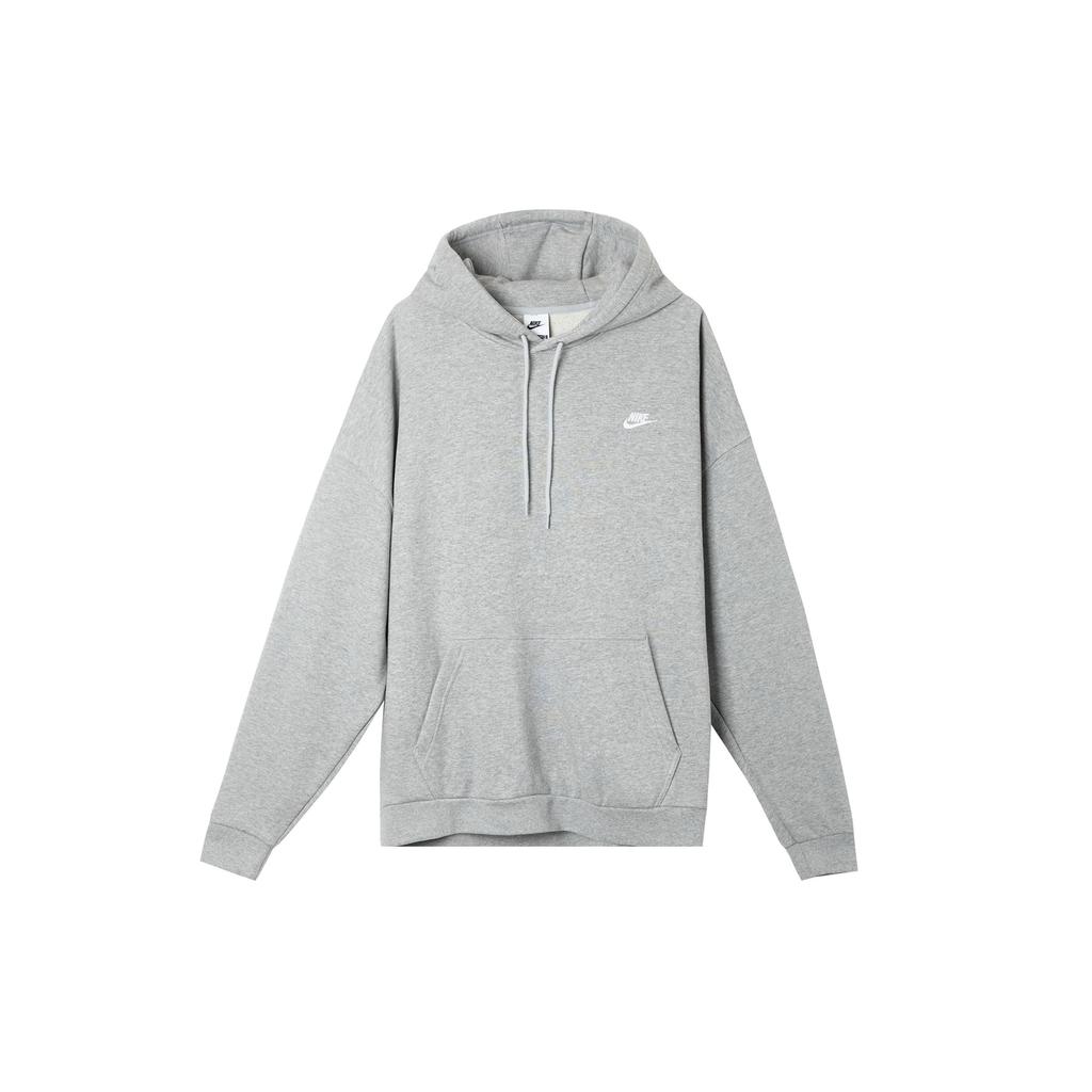 Nike Club Hooded Pullover Loose Soft Breathable Cotton Drop Shoulder Long Sleeve Sweatshirt Men Sweatshirt Dark-Gray HJ1817-063