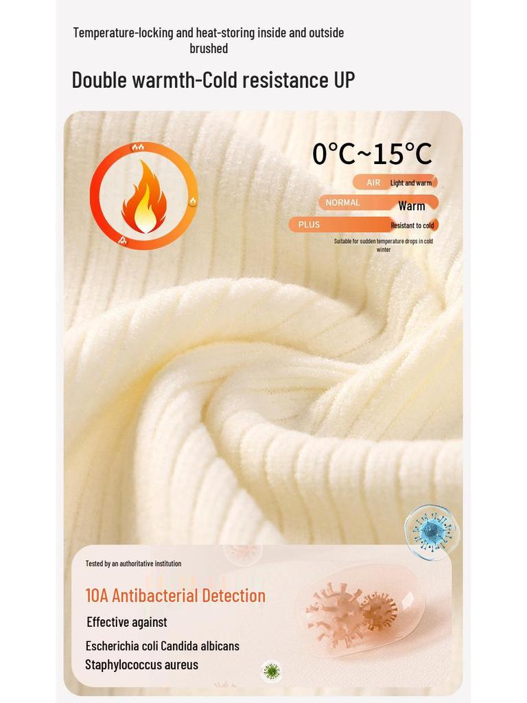 7A Women's Cashmere Thick Fleece-lined Underwear Set for Autumn/Winter 2025