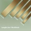 1PC 5m/196.85inch Gold Wall Sticker Stainless Steel Flat Decorative Lines Titanium Mirror Wall Ceiling Edge Strip Living Room De