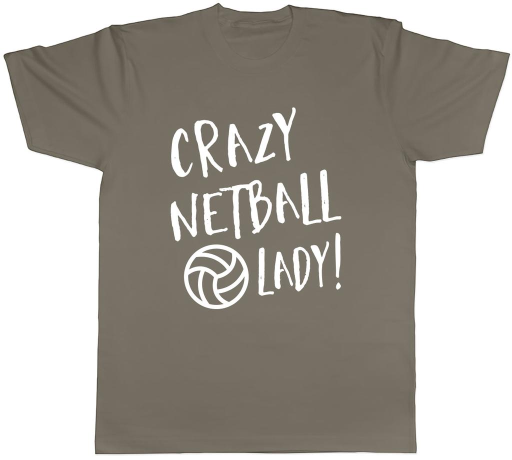Crazy Netball Lady Unisexs Unisex TShirt Tee