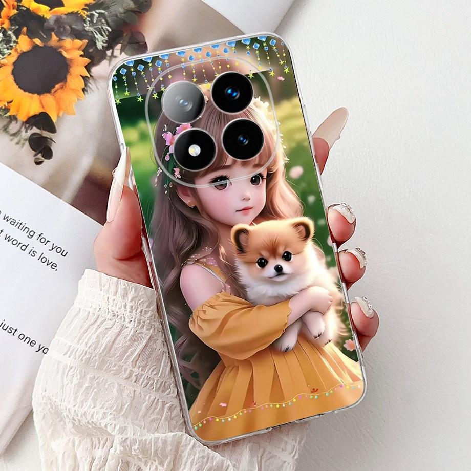 For Xiaomi Redmi Note 14 14Pro 14 Pro+ Plus Case Cute Animals Tiger Lion Dragon Cartoon Phone Cover Soft TPU Matte Silicone Capa