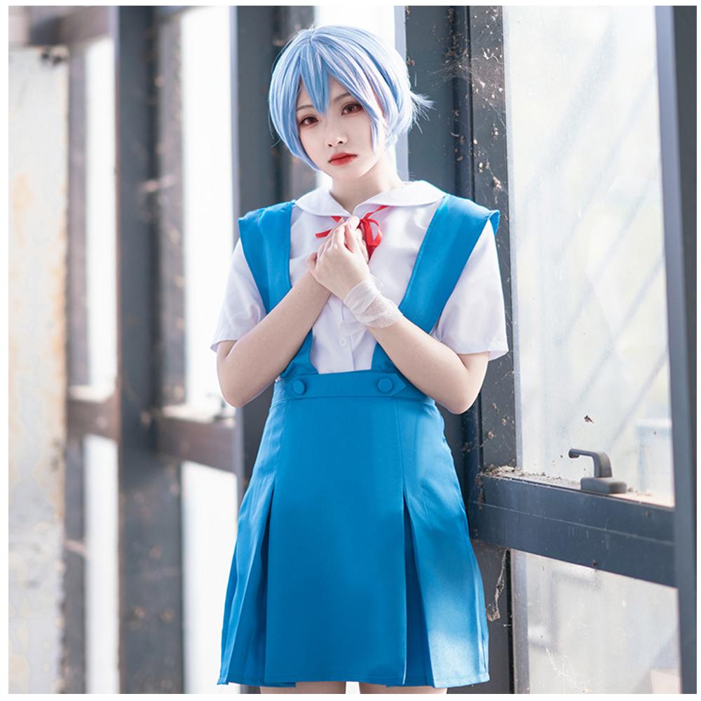 Rei Ayanami Cosplay Costume Asuka Langley Soryu Cosplay Girl Women School Uniform Dresses Halloween Loli Clothing