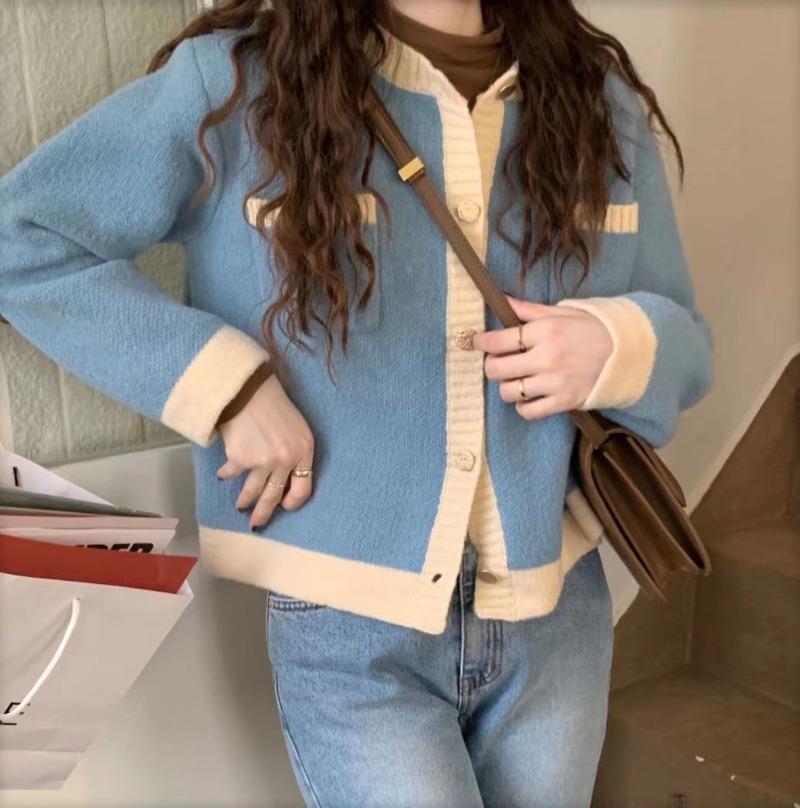 Autumn New Vintage O Neck Knitted Sweater Cardigans Women Elegant Casual Solid Loose Outer Knitted Cardigan Coat Women Fashion Winter Sweaters 25535