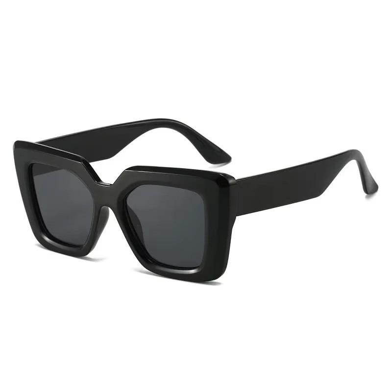 Fashion Vintage Large Frame Sunglasses Trendy Black Sunglasses for Men Women's Shades Sunglasses Travel Eye Protection