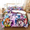 New 3D Printed Love Live 3D Duvet Cover Bedding Set Comforter Linen Pillowcases Home Decor Single Double Twin King Queen