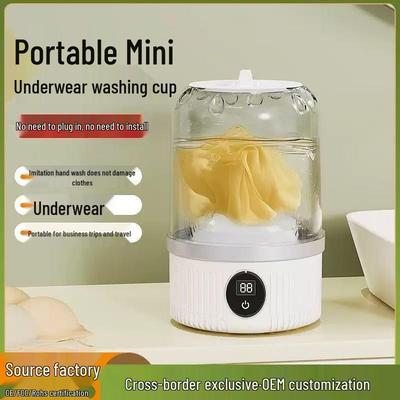 Přenosná mini automatická pračka na spodní prádlo a ponožky
