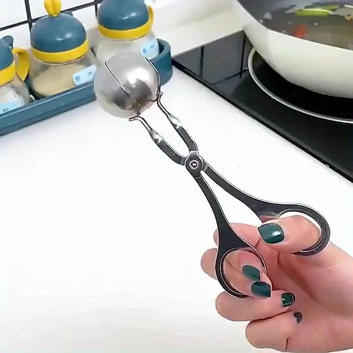 1pc, Non-Stick Meatball Maker, Stainless Steel Meatball Scoop with Long Handle - Ideal for Restaurants, Kitchenware & Tableware