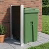 Waste Bin Fence Gray 85 X 12 X 115 Cm Aluminum and WPC