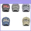 2021 Neue Baseballkappe 1964 Bestickt Amerika Vintage Gewaschener Denim Baumwolle Outdoor-Hut
