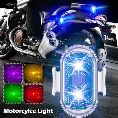Motorcycle Strobe Light Flash Wireless Remote Control LED Anti-collision Warning Lamp Waterproof For Car Bike Bicycle