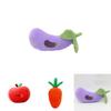 Charming Fruit Vegetable Plush Doll Keychain Set Attractive Bright Deluxe