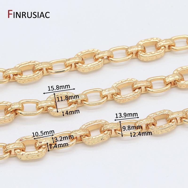 14K Gold Plated Brass Thick Large Heavy Chains For Jewelry Making Supplies,DIY Necklace Bracelet Jewelry Chain Finding