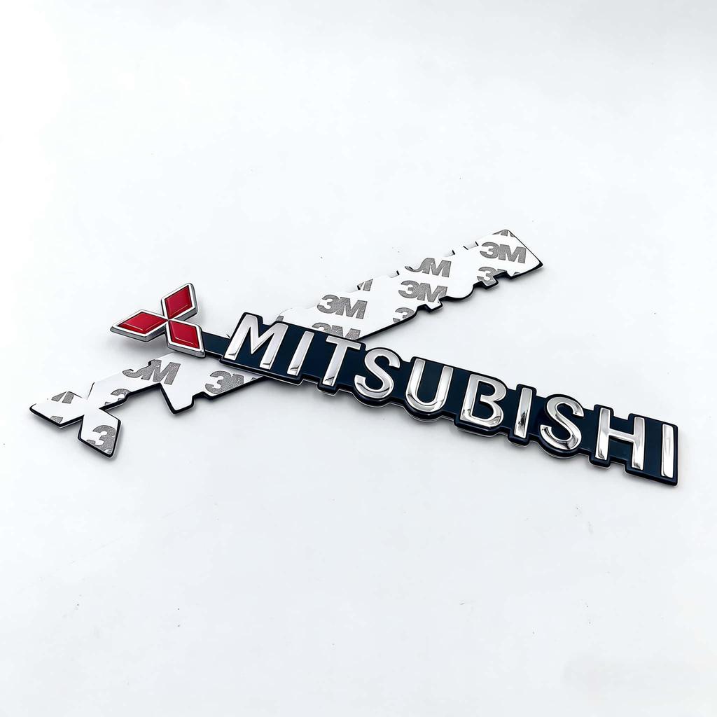 1pcs for Mitsubishi 19cmx2.3cm Letters Sticker Lancer 9 Pajero ASX Outlander Eclipse Galant Mirage Car Side Trunk Badge Emblem SJ8