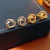 Fashion Geometric Hoop Earrings for Women Hollow Geometric Earrings Buckle Fashionable Daily Wear Party Banquet Jewelry Gifts