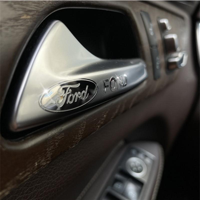 VCLG2 3D Car Styling Metal Sticker Interior Decorative Decals For Ford Escape Kuga Mondeo Ecosport Fiesta Focus 2 3 MK1 MK2 Fusion