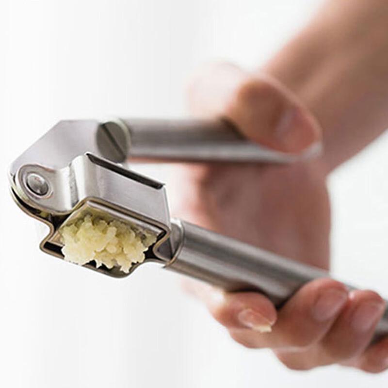 ZISIZ Stainless Steel Manual Garlic Press